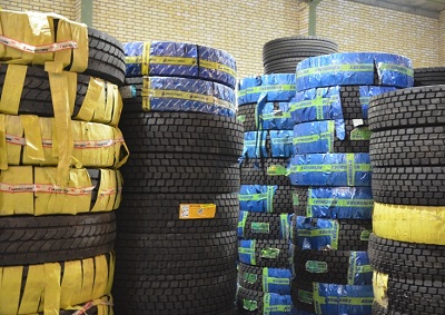 توزیع ۶۰ هزار حلقه لاستیک بین رانندگان کامیون در اردبیل