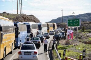۵۰ دستگاه اتوبوس آماده جابجایی مسافران استان اردبیل از مرز مهران