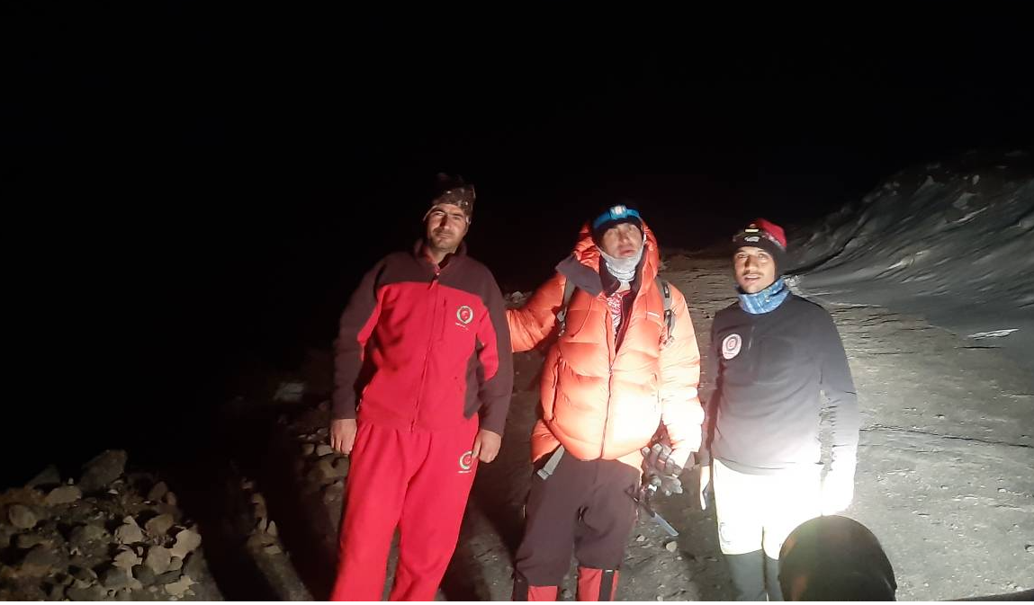 نجات کوهنورد مفقود شده از ارتفاعات سبلان