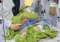 اولین نوزادان اردبیلی که سال جدید متولد شدند+ تصویر